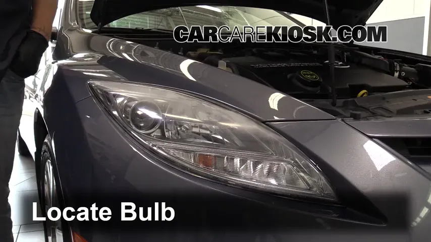 2010 Mazda 6 S 3.7L V6 Luces Faro delantero (reemplazar foco)
